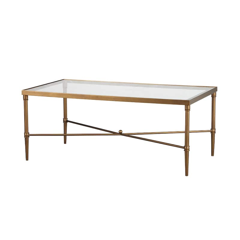 Madison Park Signature Porter Modern Glam Bronze Finish Coffee Table