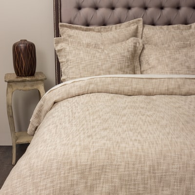 Everette Beige Cotton Duvet Cover