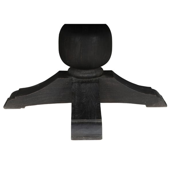 Vincent Wood Rustic Black 48 Inch Dining Table By Kosas Vincent Wood Rustic Black 48 Inch Dining Table By Kosas