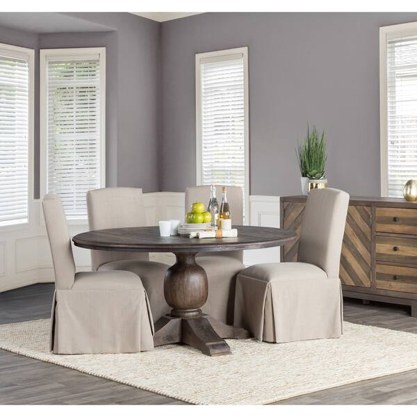 Vincent Wood Rustic Black 48 Inch Dining Table By Kosas Vincent Wood Rustic Black 48 Inch Dining Table By Kosas