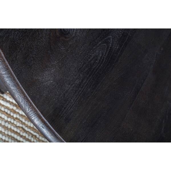 Vincent Wood Rustic Black 48 Inch Dining Table By Kosas Vincent Wood Rustic Black 48 Inch Dining Table By Kosas