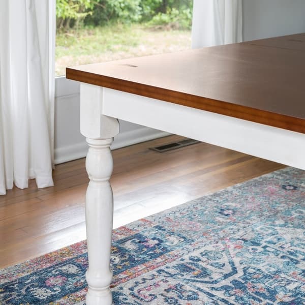 60 Turned Leg Dining Table Bourbon White 74 X 36 60 Turned Leg Dining Table