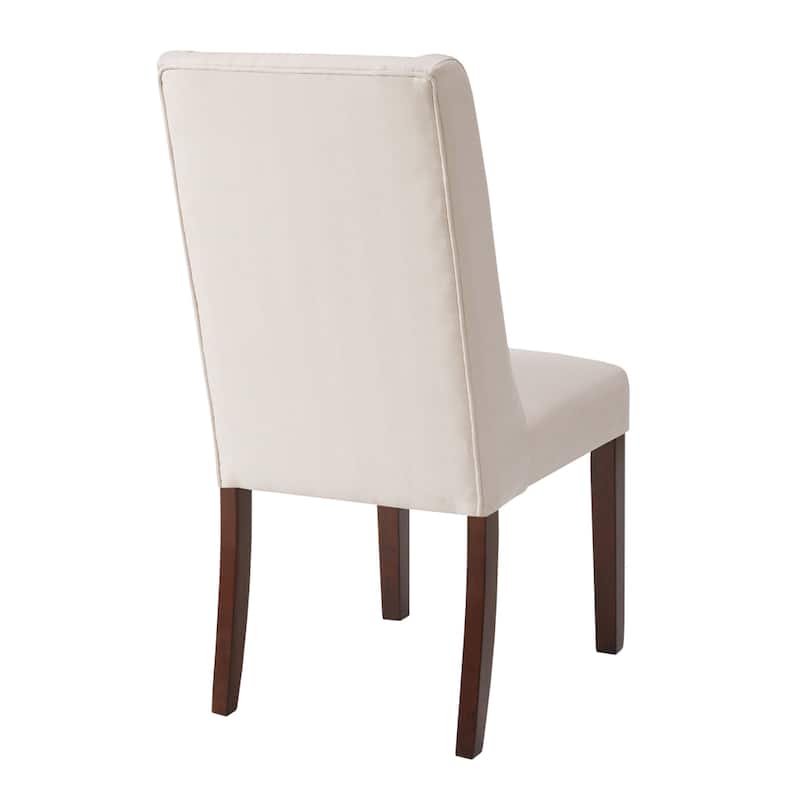 Madison Park Victor Cream Wing Dining Chair (Set of 2) - 18.5"W x 27"D x 39.25"H (2)