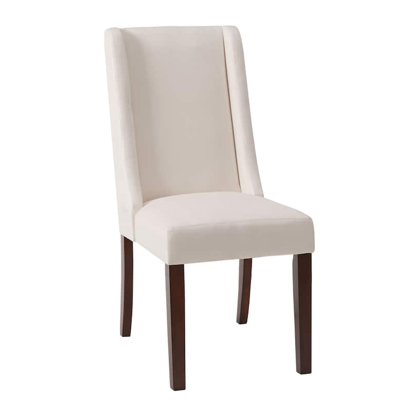 Madison Park Victor Cream Wing Dining Chair (Set of 2) - 18.5"W x 27"D x 39.25"H (2)