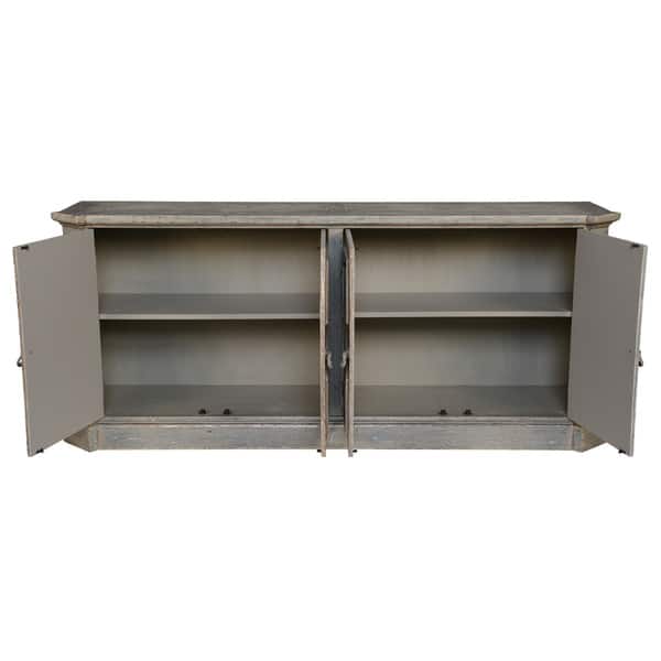 Andrea Grey Wood 72 Inch Sideboard By Kosas Home Andrea Grey Wood 72 Inch Sideboard