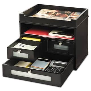 Metal Desk Organizers For Less Victor Midnight Black Collection Tidy Tower 12 4 5 X 10 3
