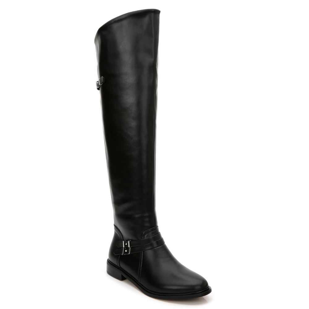 born joly tall suede double buckle strap boots