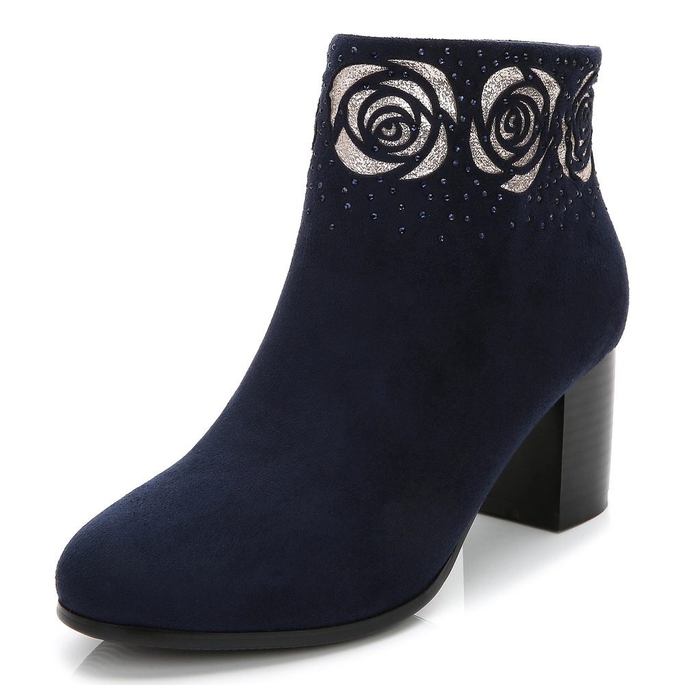 womens dark blue boots