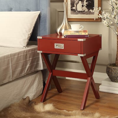 Porch & Den East Coast Wood Trestle Base End Table