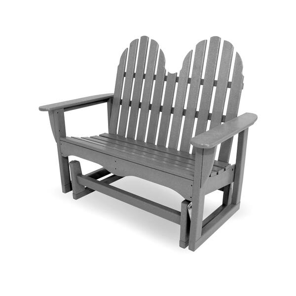Shop Polywood Classic Adirondack 48 Outdoor Glider Bench Free