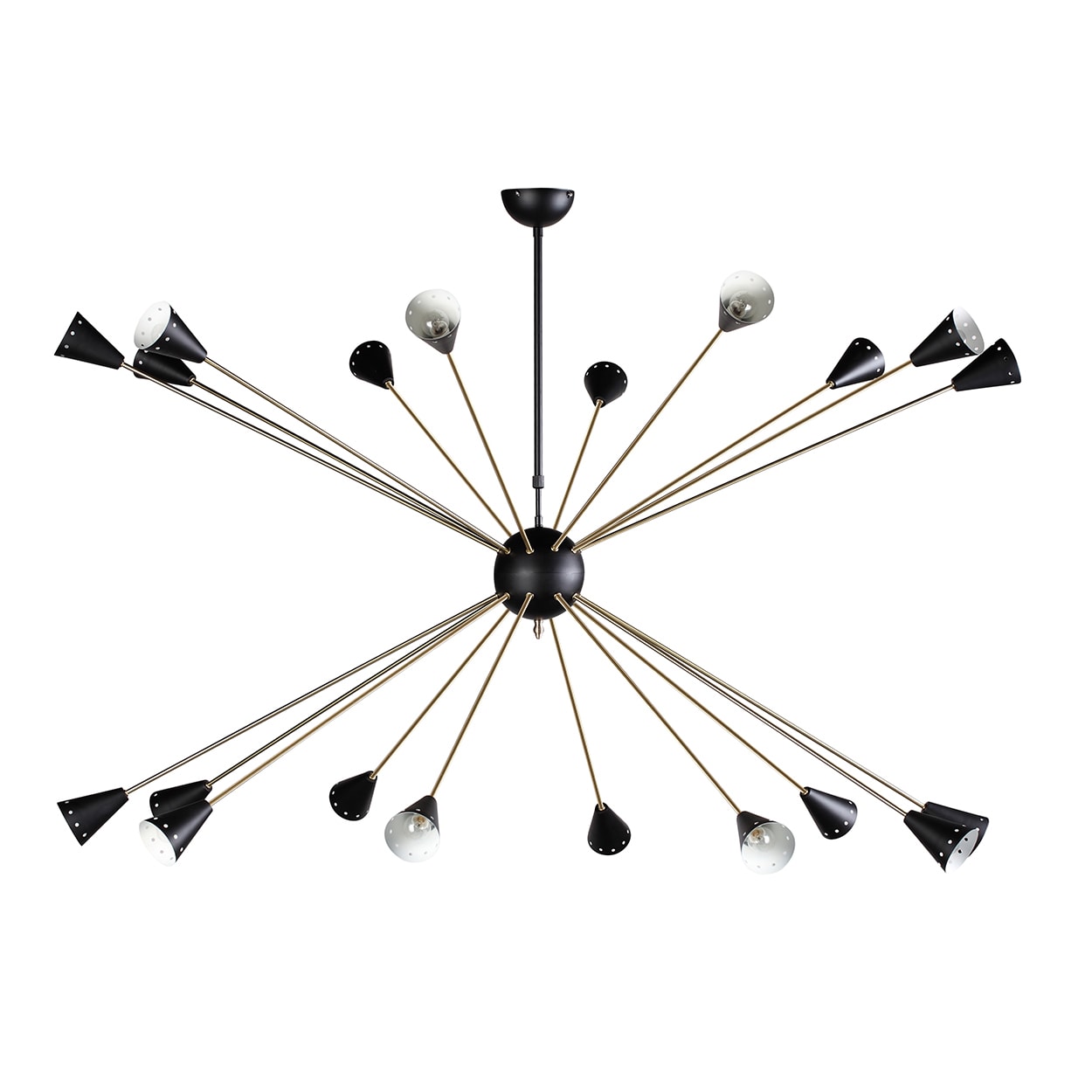 Hans Andersen Home AnkargrandBlack and Brass-finished Steel Chandelier (Ankargrnd Chandelier) - Chandeliers For Bedrooms by Overstock.com