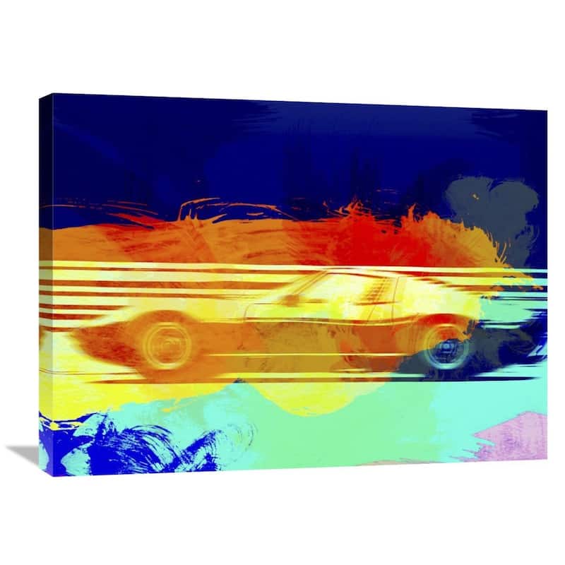NAXART Studio 'Lamborghini Miura Side 1' Stretched Canvas Wall Art