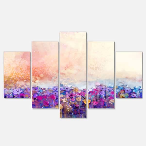 Shop Designart Abstract Flower Watercolor Painting Modern Floral