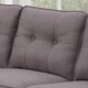 preview thumbnail 3 of 9, Carson Carrington Holmsbu Grey Linen Tufted 4-piece Sectional