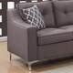 preview thumbnail 6 of 9, Carson Carrington Holmsbu Grey Linen Tufted 4-piece Sectional