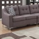 preview thumbnail 5 of 9, Carson Carrington Holmsbu Grey Linen Tufted 4-piece Sectional