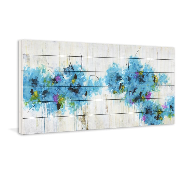 Marmont Hill - Handmade Center Piece II-3 Painting Print on White Wood