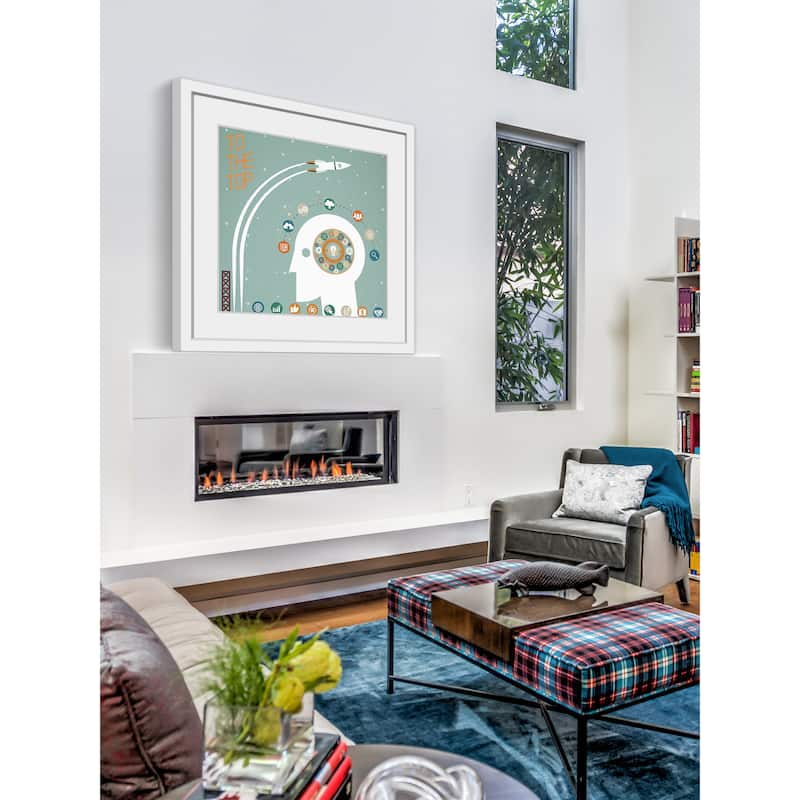 Marmont Hill - 'To the Top' Framed Painting Print - Bed Bath & Beyond ...