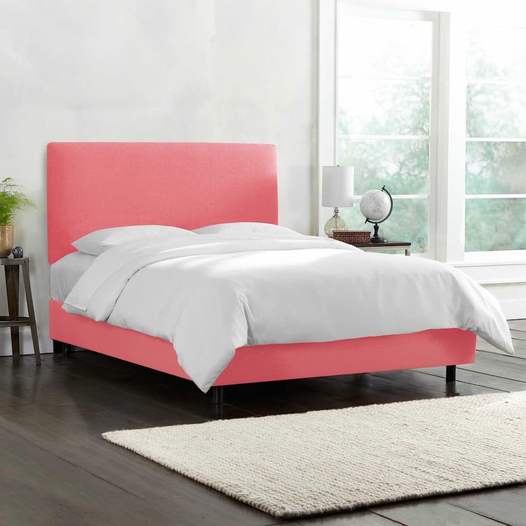 Skyline Furniture Custom Linen Upholstered Bed