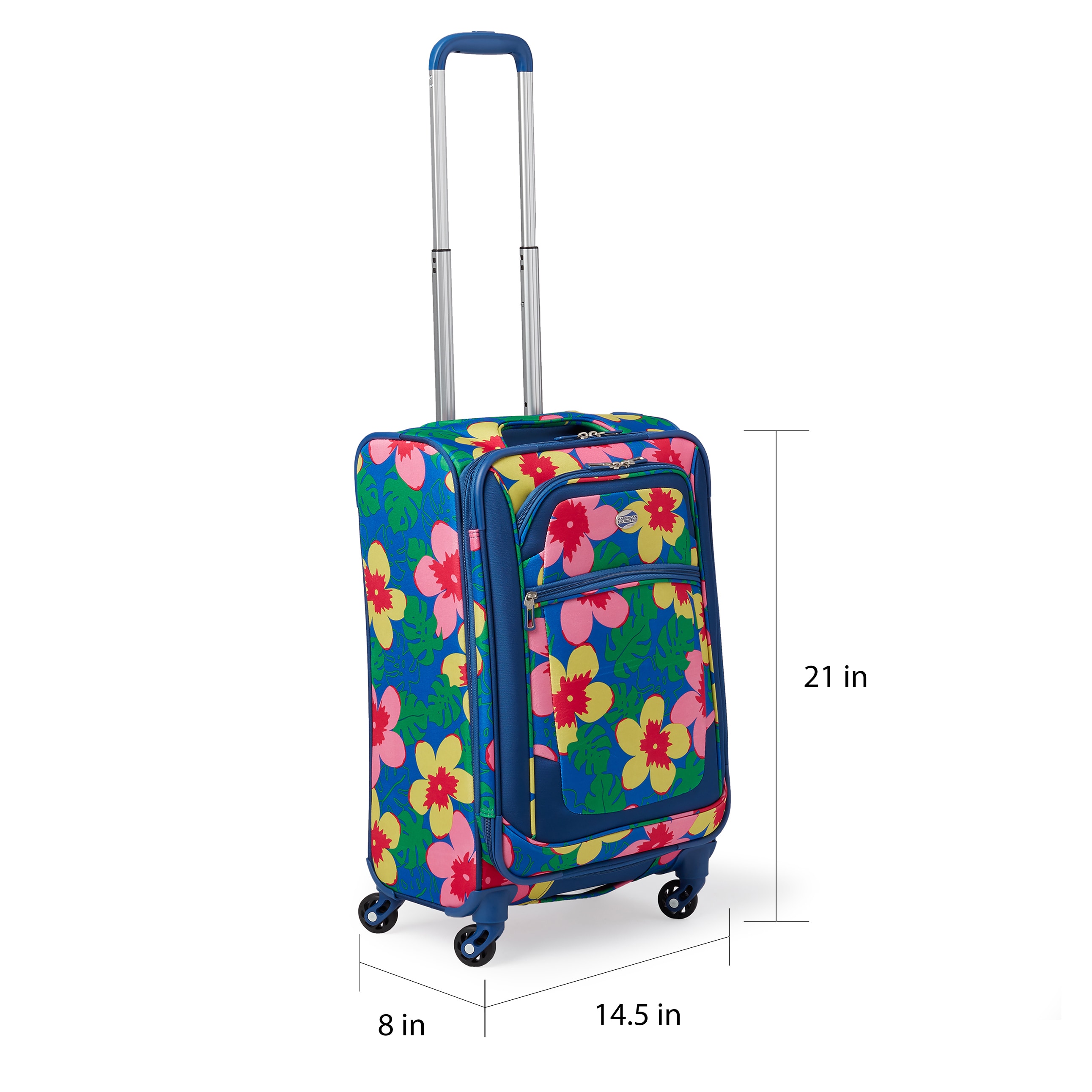 american tourister floral luggage