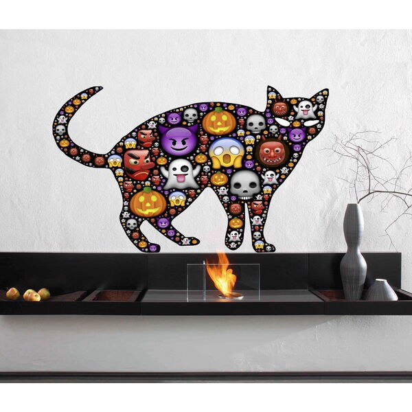 Shop Full color decal Cat funny faces sticker, Cat funny ...
