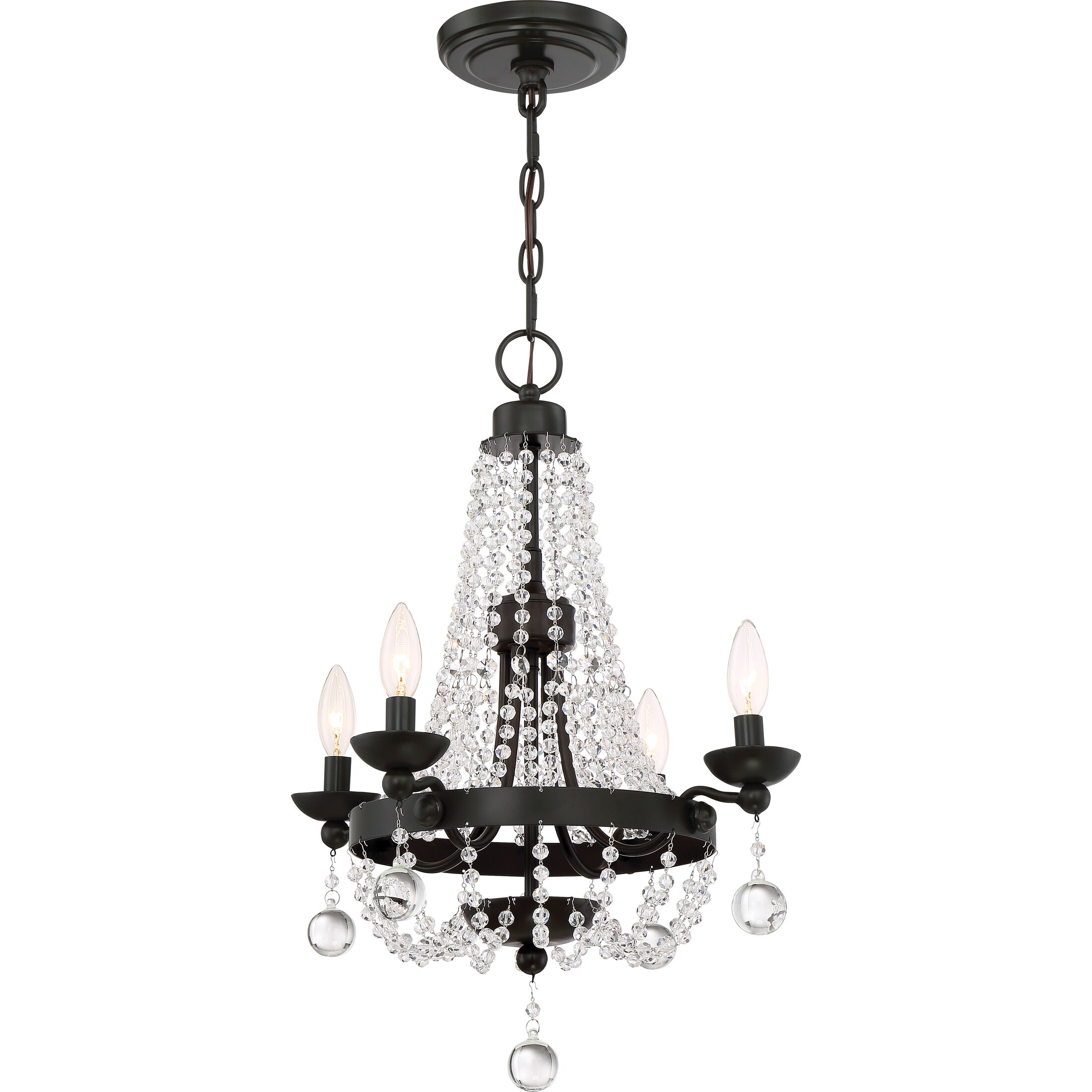 Silver Orchid Engl 4-light Bronze Chandelier (Large) - Chandeliers For Bedrooms by Overstock.com