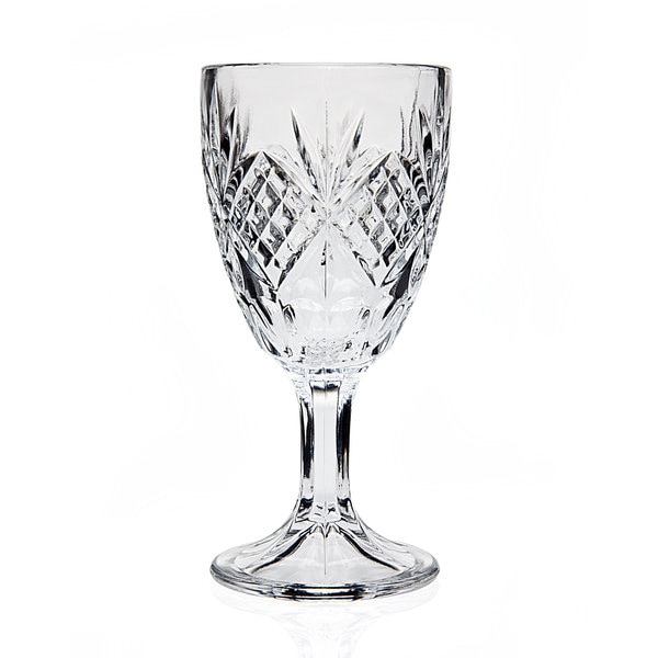 Godinger Wine Goblet Beverage Glass Cup ? Clear ? Large, Set of 4 Green Table Glasses : Godinger Wine Goblet Beverage Glass