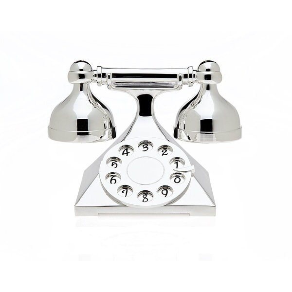Inger Silvercolored Metal Telephone Salt And Pepper Shaker Inger Silvercolored Metal Telephone Salt And Pepper Shaker Set Of 2 Free Shipping On Orders Over 45 13932977