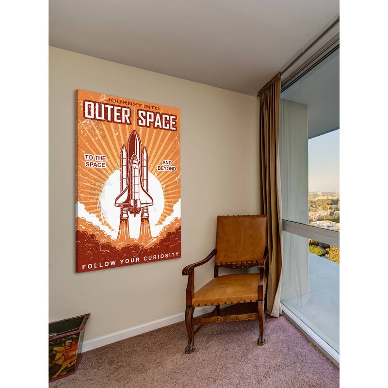 Marmont Hill - 'Outer Space' Painting Print on Wrapped Canvas - Multi-Color