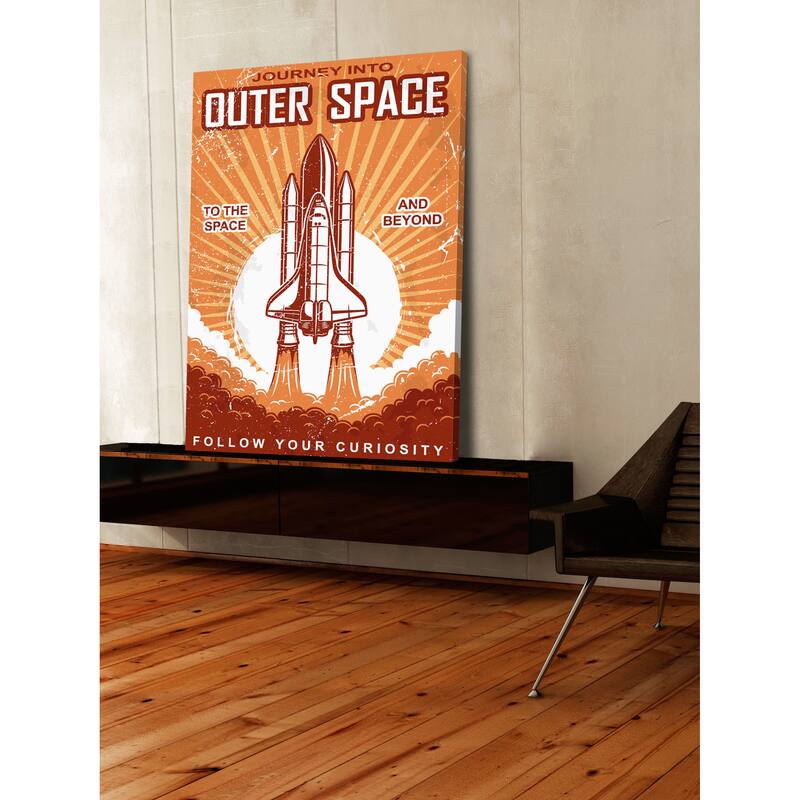 Marmont Hill - 'Outer Space' Painting Print on Wrapped Canvas - Multi-Color