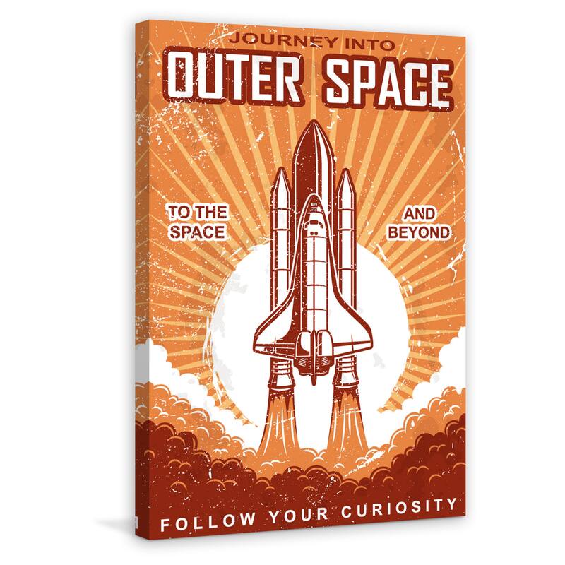 Marmont Hill - 'Outer Space' Painting Print on Wrapped Canvas - Multi-Color