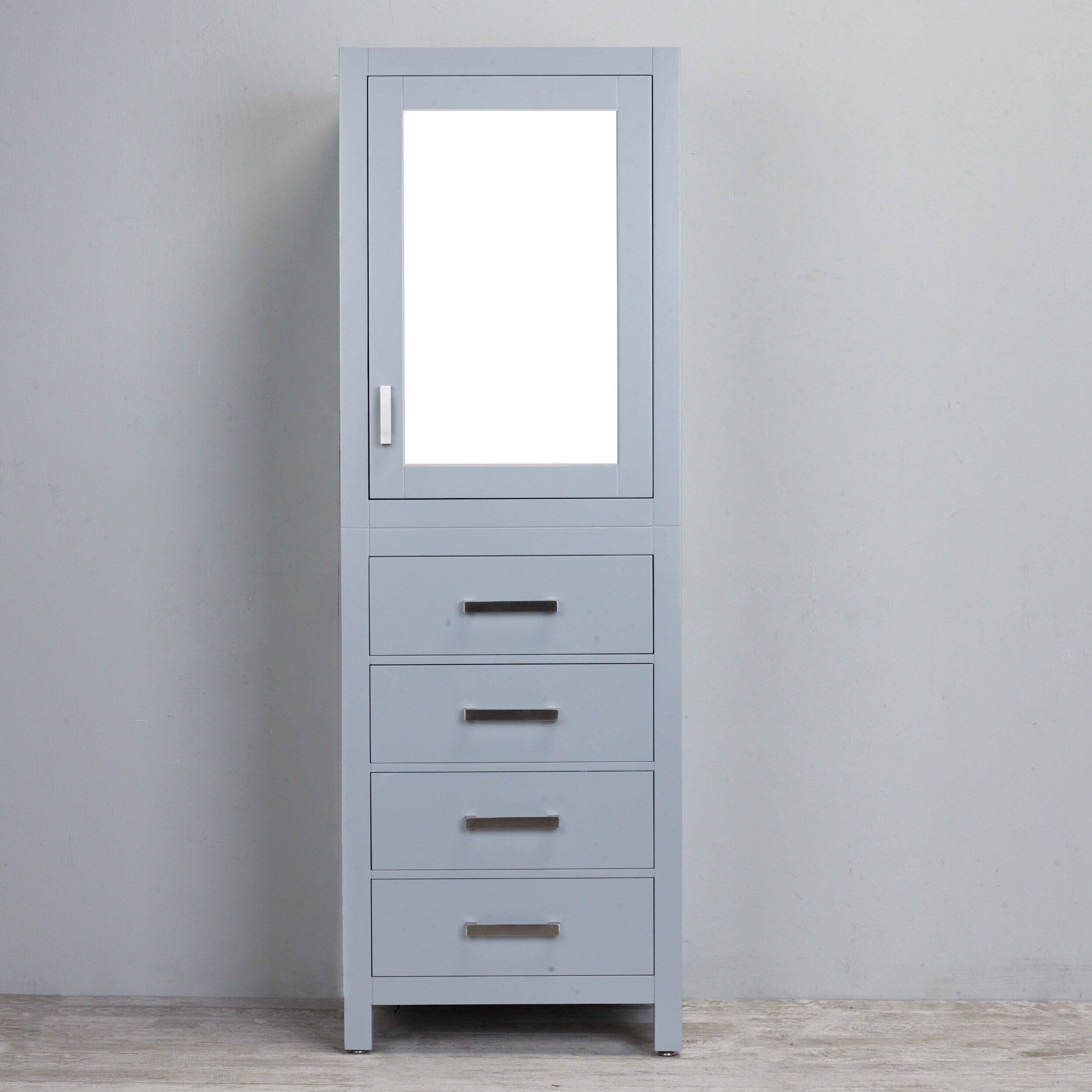 Shop Eviva New York 24 Inch Grey Side Linen Bathroom Cabinet