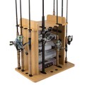 Wood 14-rod Fishing Equipment Storage Rack