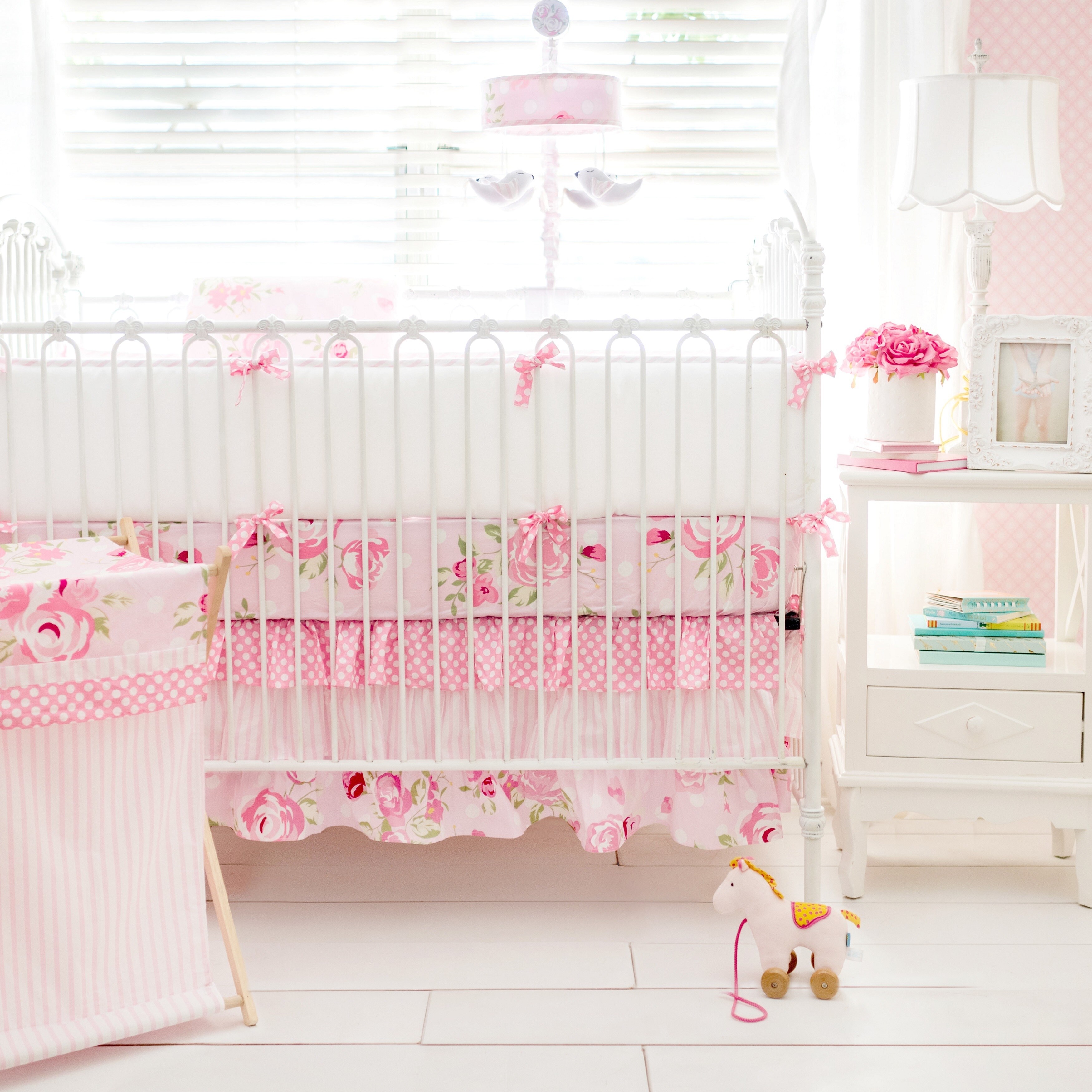 crib bumpers girl