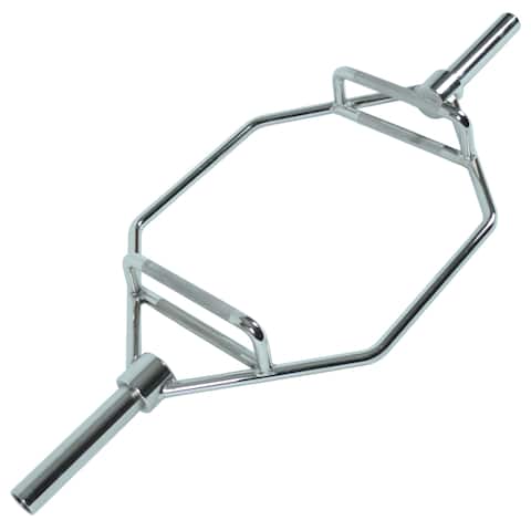 Sunny Health & Fitness OB-HEX Olympic Hex Bar - Silver