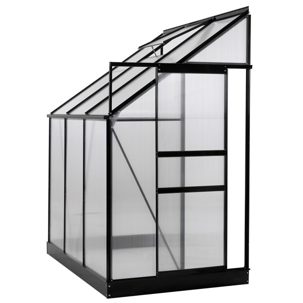 Ogrow Aluminium Lean-To Greenhouse â€