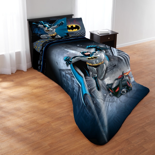 Batman Guardian Speed Twin 4 Piece Bed In A Bag With Sheet Set Multi