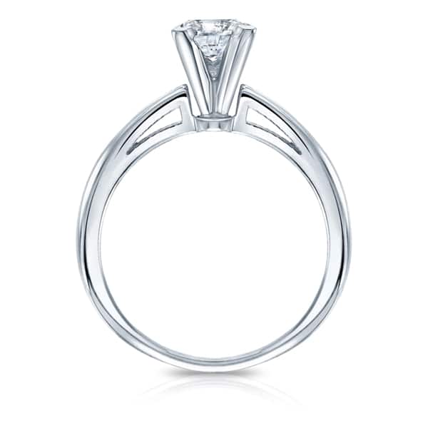 Auriya 2ctw Princess-Cut Solitaire Diamond Engagement Ring 14k Gold GIA Certified
