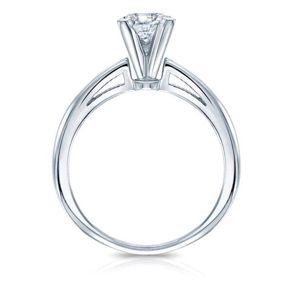 Auriya Platinum 1 3/4ctw Princess-Cut Solitaire Diamond Engagement Ring Certified