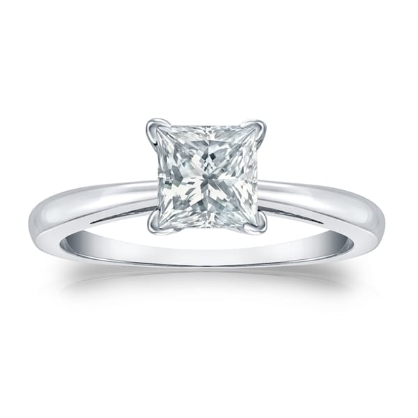 3 carat princess cut solitaire diamond ring