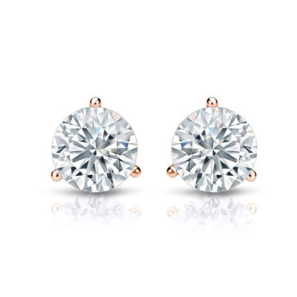 Auriya GIA Certified 14k White Gold 3-Prong Martini 1.00 ct. TDW