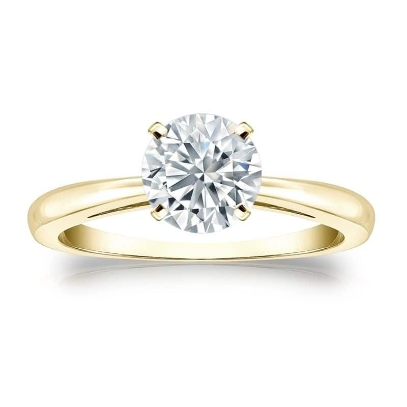 Auriya 2 1/4ctw GIA Certified Solitaire Diamond Engagement Ring in 18k Gold