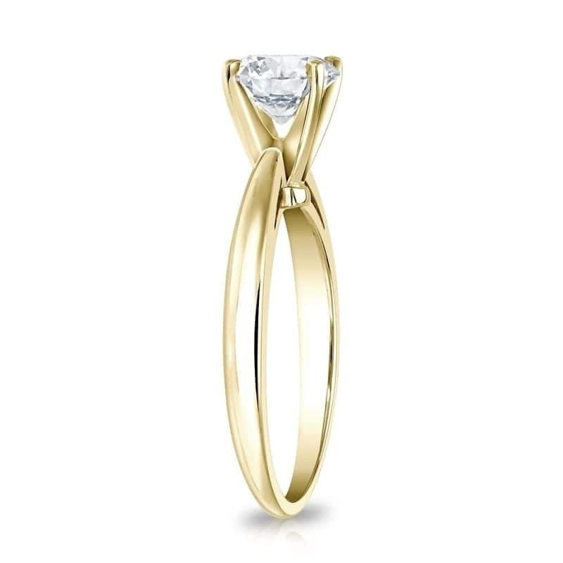 Auriya 2 1/4ctw GIA Certified Solitaire Diamond Engagement Ring in 18k Gold