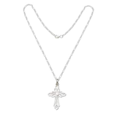 Sterling Silver Cross of Light Necklace (Peru)