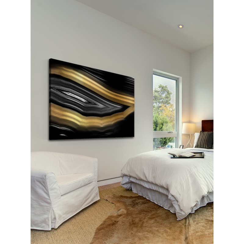 Marmont Hill - 'Gold Wink' Painting Print on Wrapped Canvas - Multi-Color