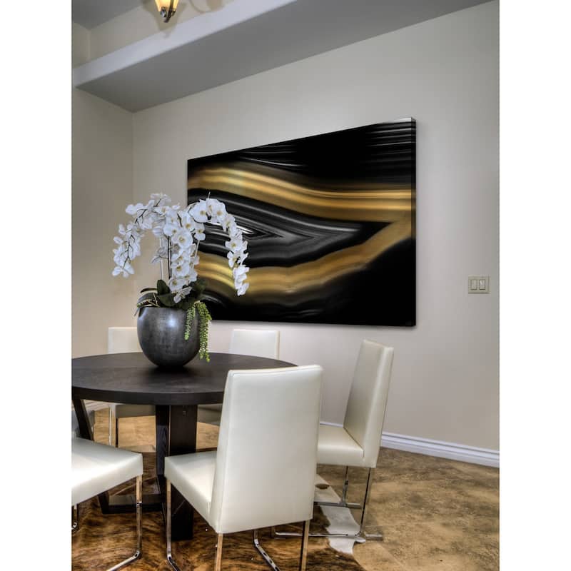 Marmont Hill - 'Gold Wink' Painting Print on Wrapped Canvas - Multi-Color