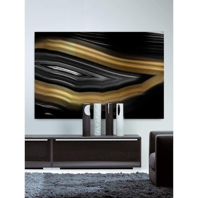 Marmont Hill - 'Gold Wink' Painting Print on Wrapped Canvas - Multi-Color
