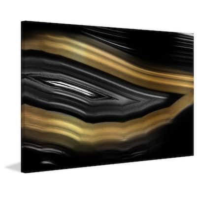Marmont Hill - 'Gold Wink' Painting Print on Wrapped Canvas - Multi-Color