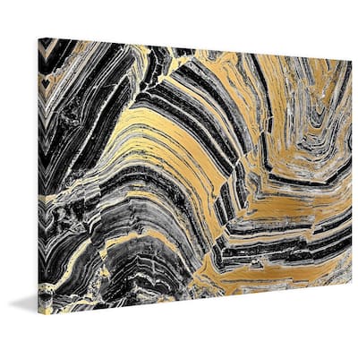 Marmont Hill - 'Gold Etchings' Painting Print on Wrapped Canvas - Multi-Color