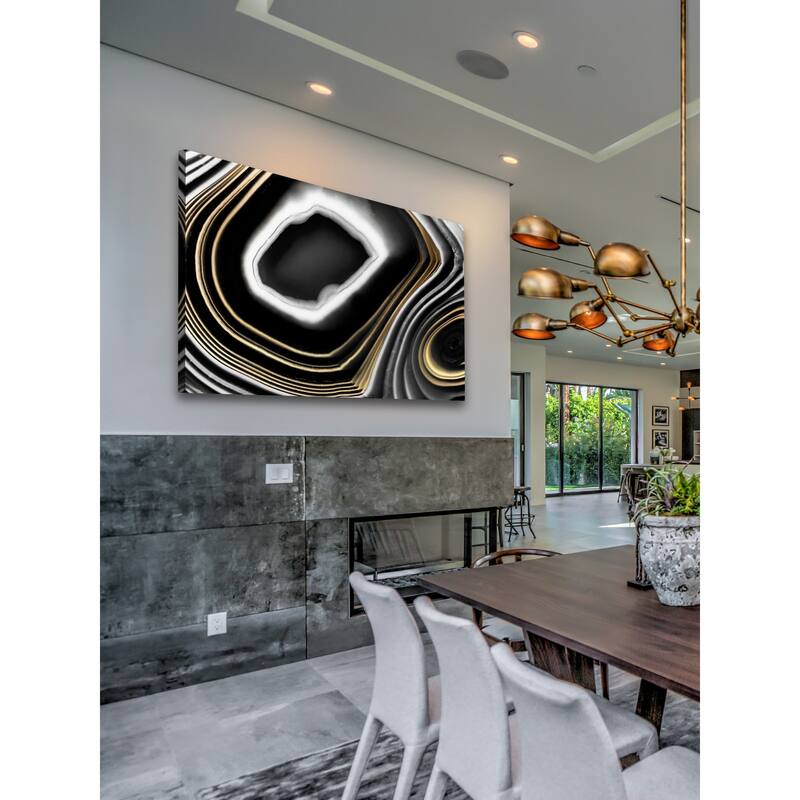 Marmont Hill - 'Gold Layers' Painting Print on Wrapped Canvas - Multi-Color